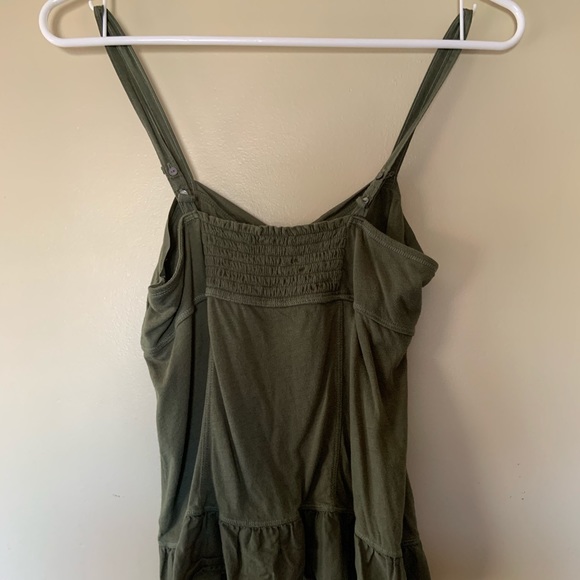SOLD American eagle olive green bustier peplum top - Picture 4 of 5